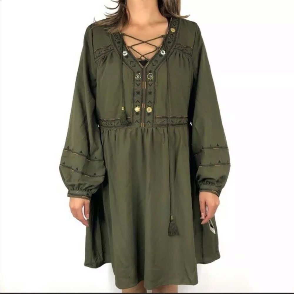 Gibson Latimer Boho Peasant Gypsy Dress
